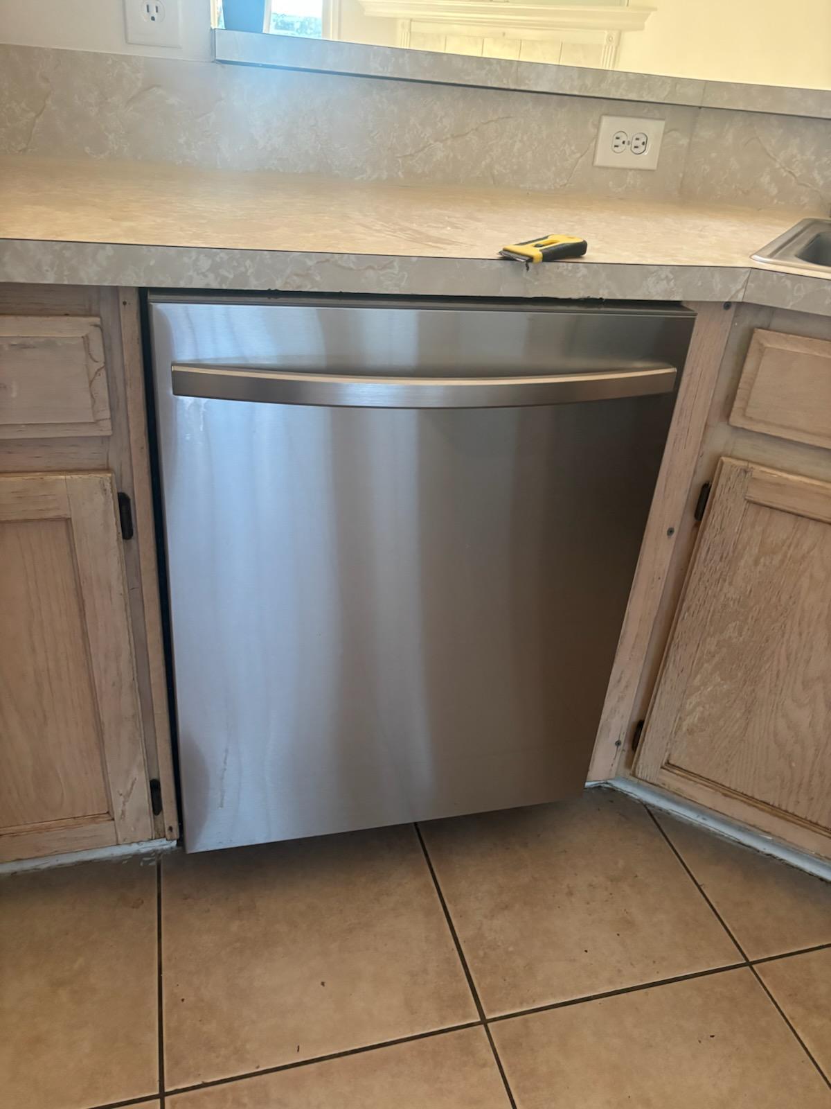 Dishwasher after cleaning